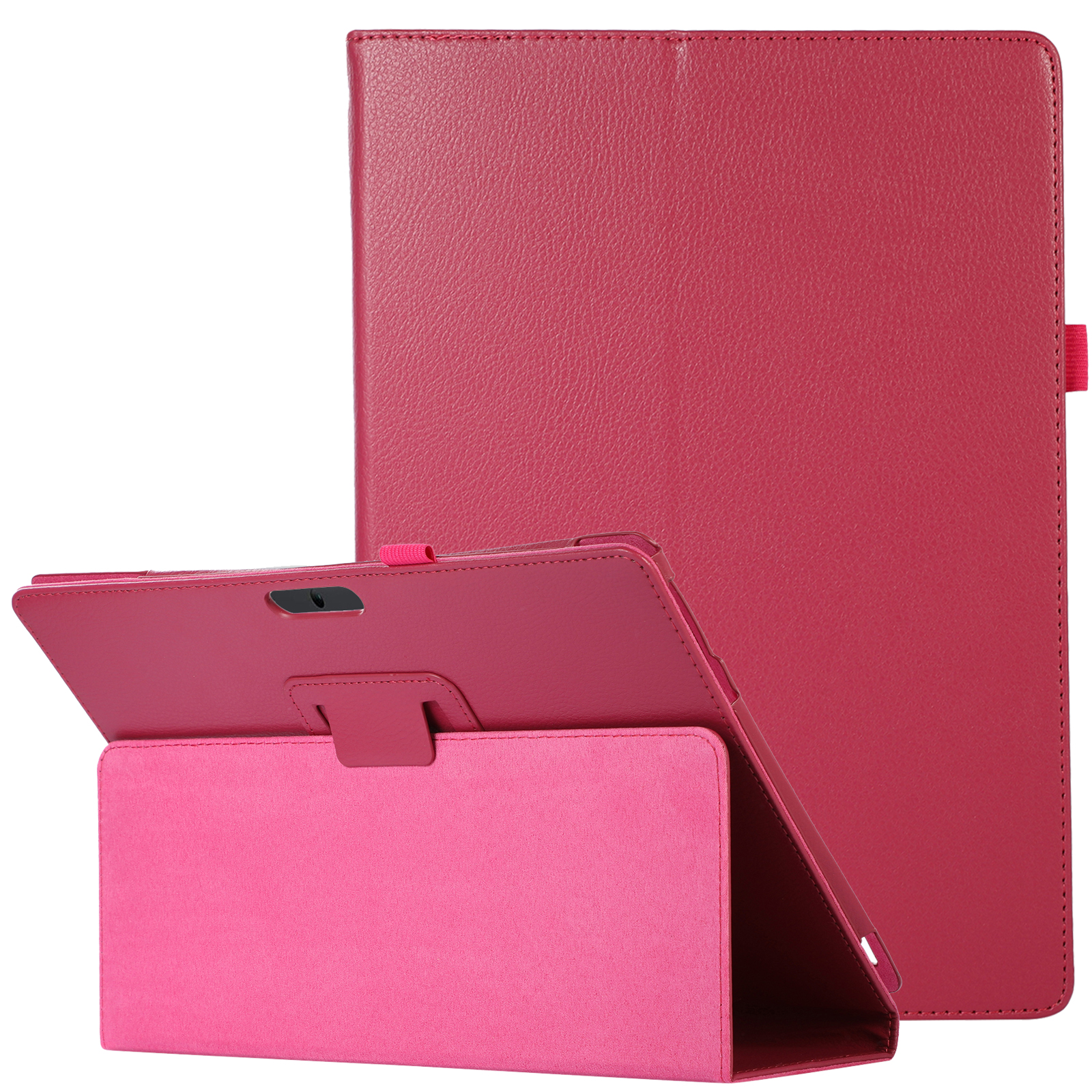 

Gut Geschützte Stoßfeste Litchi Textur PU-Leder-Folio-faltbarer Ständer-Abdeckungsfall Für Microsoft Surface Pro 8 - Rose, Microsoft Surface Pro 8