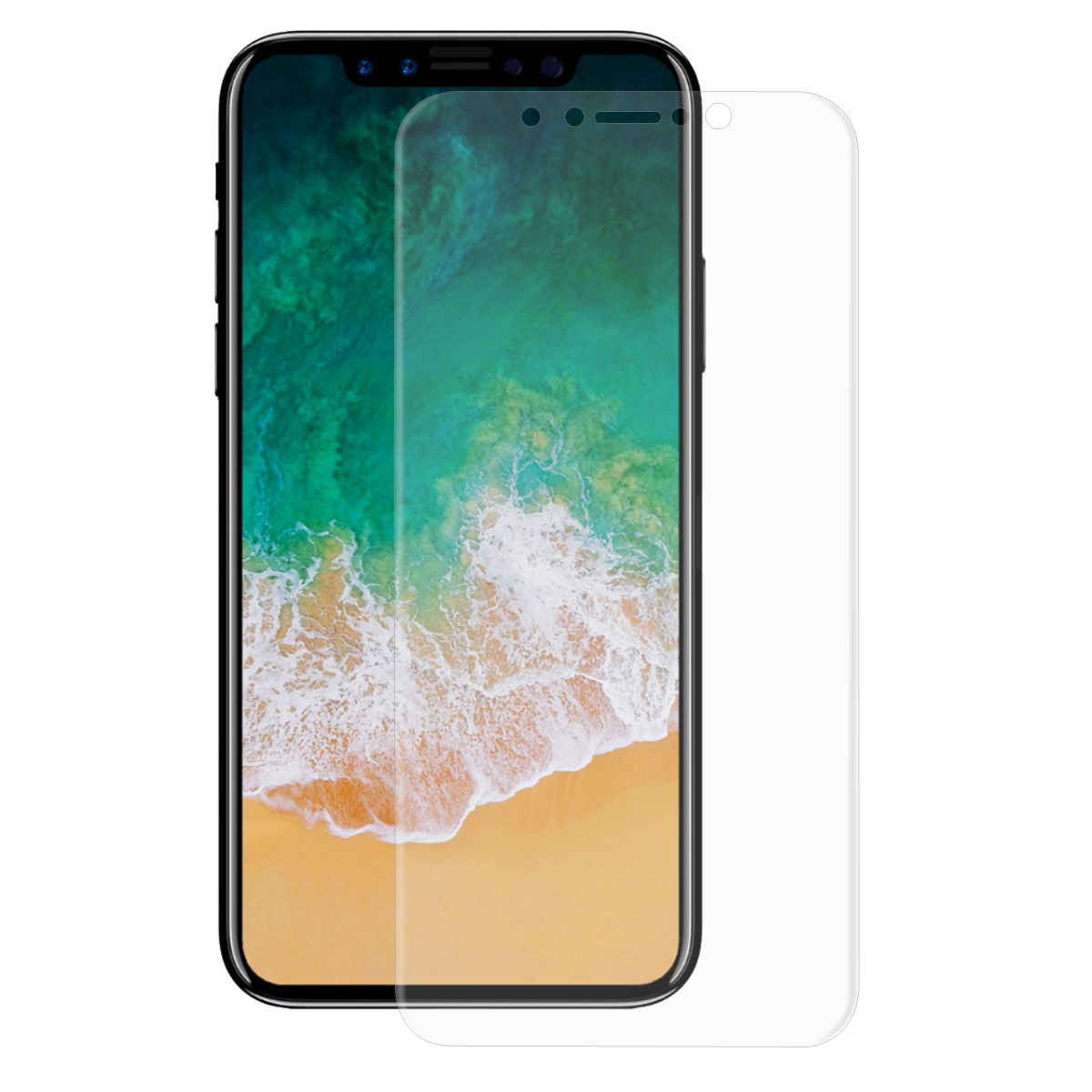 

HAT PRINCE for iPhone (2019) 5.8"/ XS X 5.8 inch Soft PET Curved Full Screen Protector Film, iPhone X