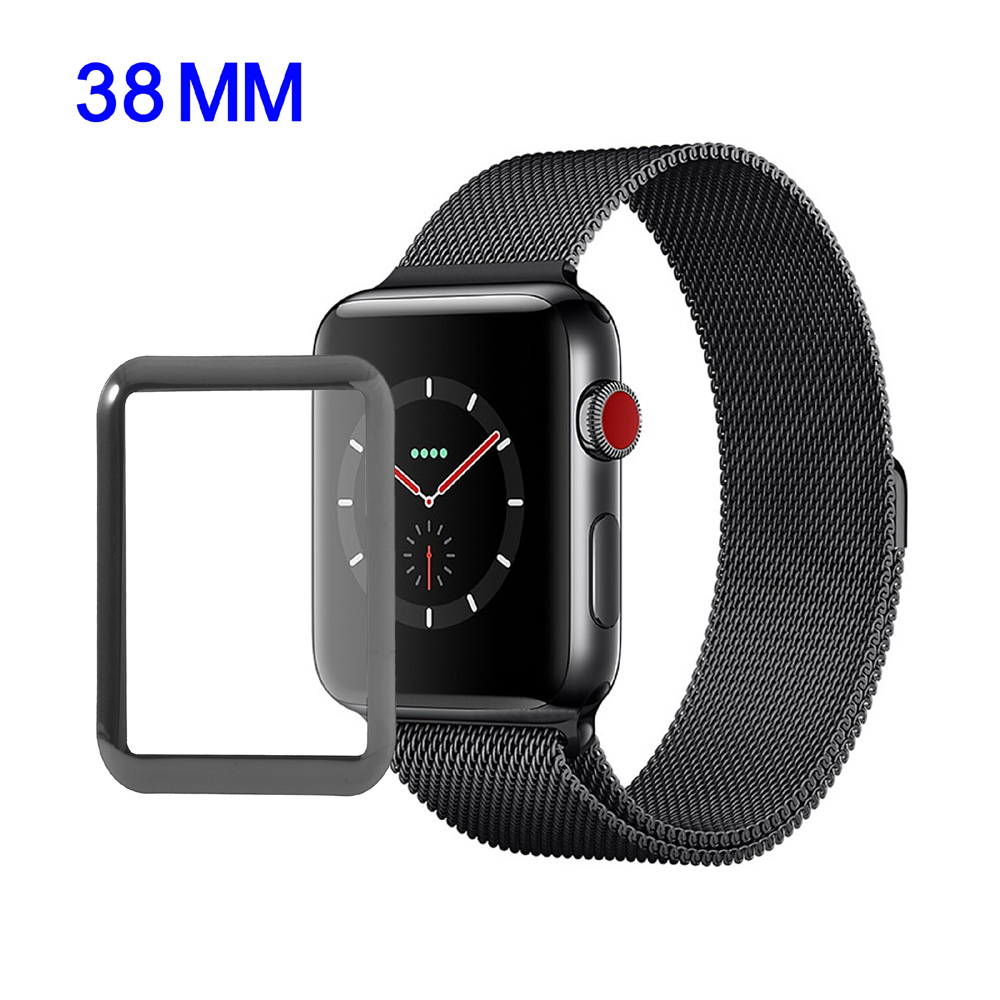 

3D Full Coverage Tempered Glass Screen Protector for Apple Watch Series 3, Apple Watch Series 3 38mm