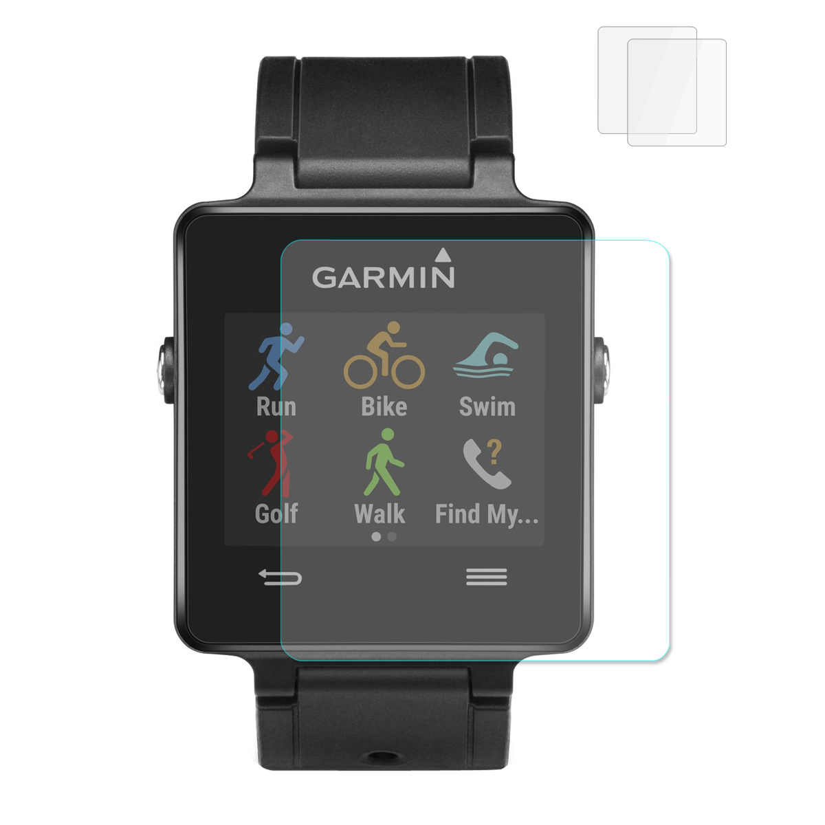 

HAT PRINCE for Garmin Vivocative 2Pcs 0.2mm 9H Tempered Glass Screen Protector, Other Smartwatch Models