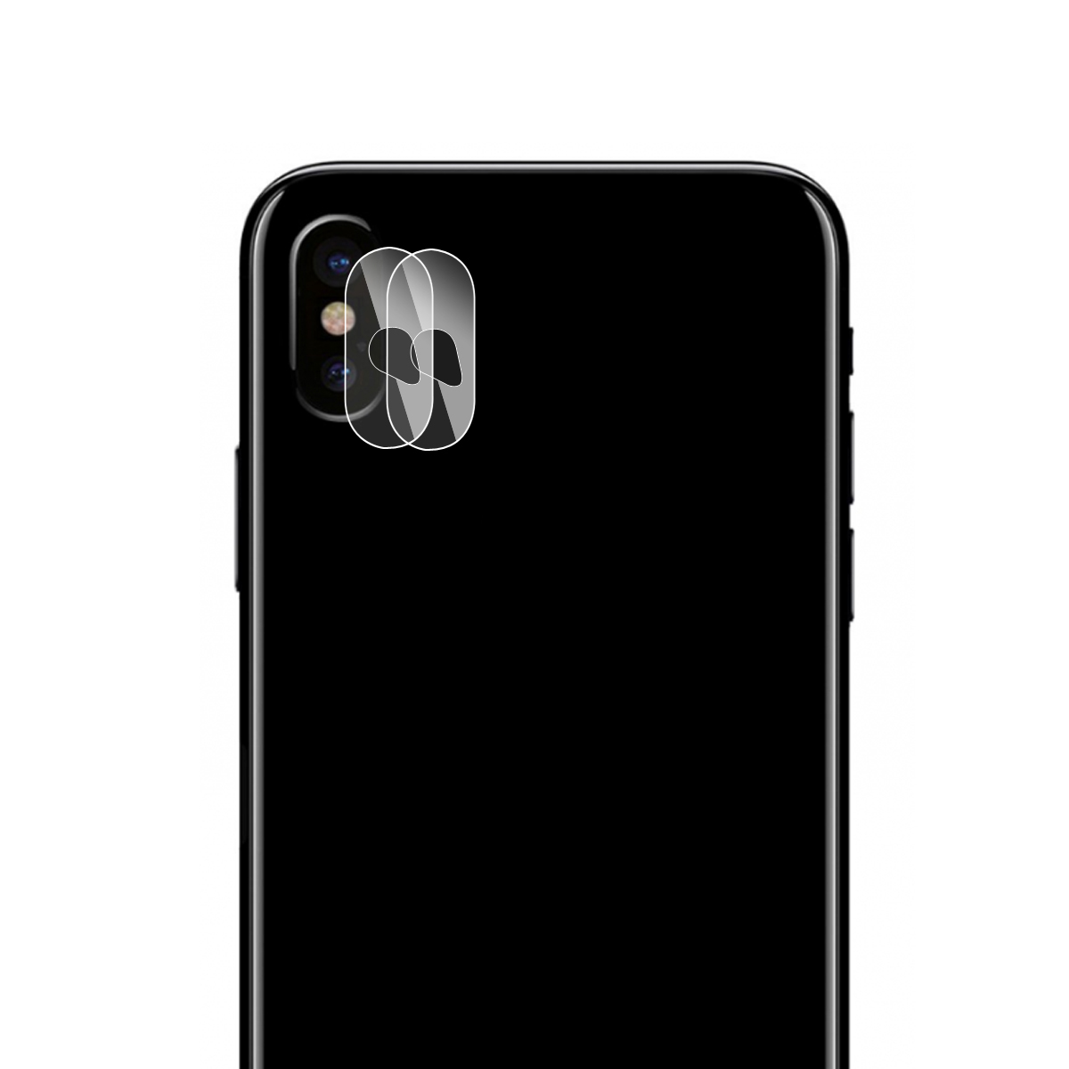 

HAT PRINCE 2Pcs 9H 2.15D 0.2mm Tempered Glass Lens Protector Films for iPhone Xs / X/10 Back Camera, iPhone X