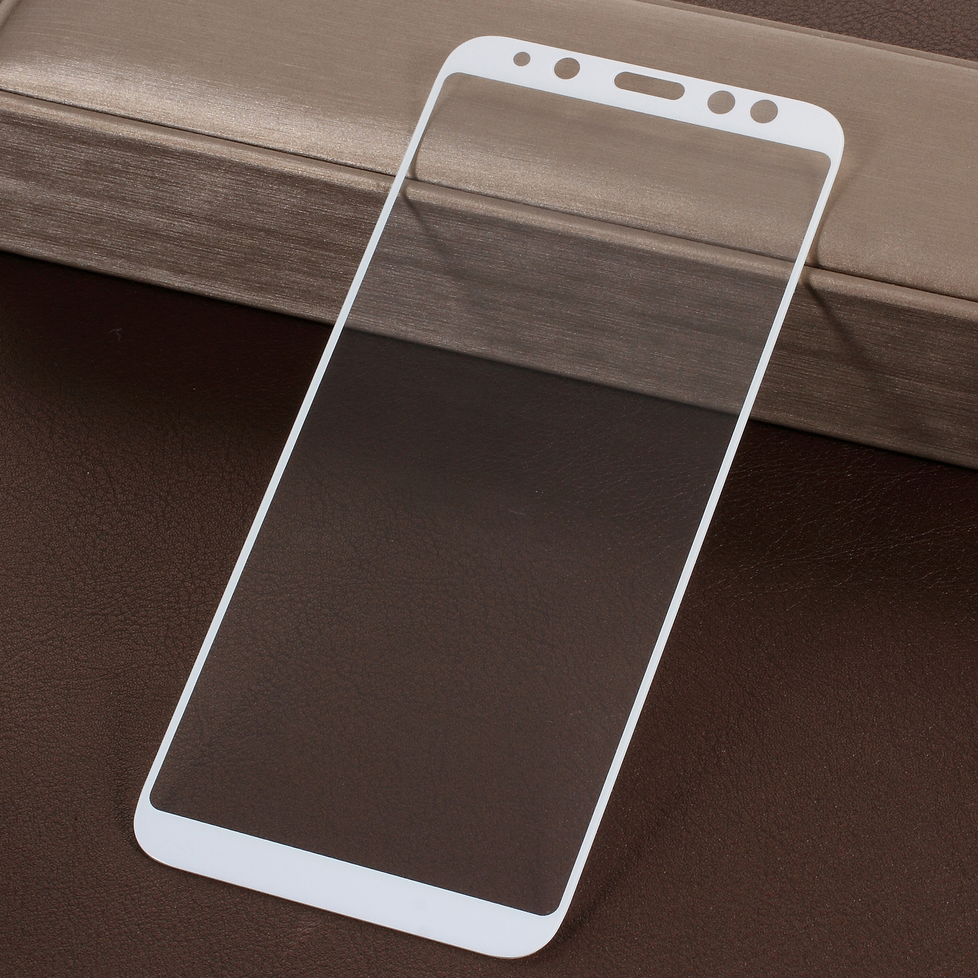 

5D Curved Full Coverage Silk Print Tempered Glass Screen Protector Film for Samsung Galaxy A6 (2018) - White, Other Samsung Models