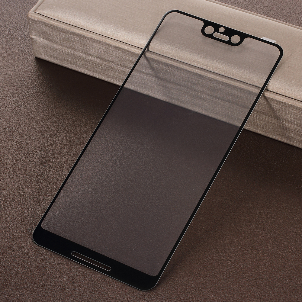 

Full Coverage Tempered Glass Screen Protector for Google Pixel 3 XL / XL3 - Black, Google Pixel 3 XL