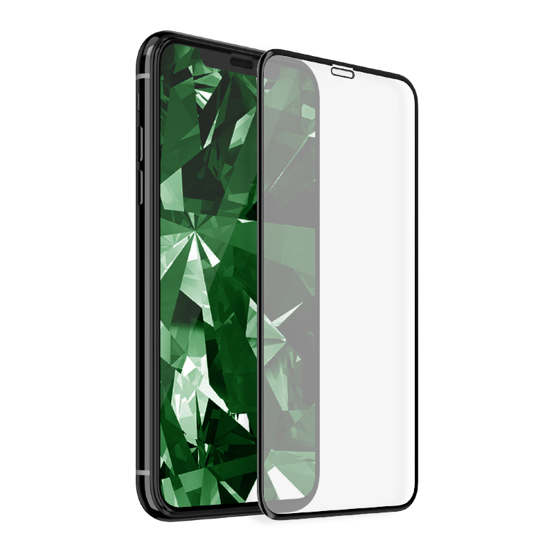 

KINGXBAR Clear Tempered Glass Screen Protection Film for iPhone (2019) 6.1 inch / XR 6.1 inch [3D Curved] [Silk Printing] [Full Cover] - Black, iPhone XR 6.1 inch