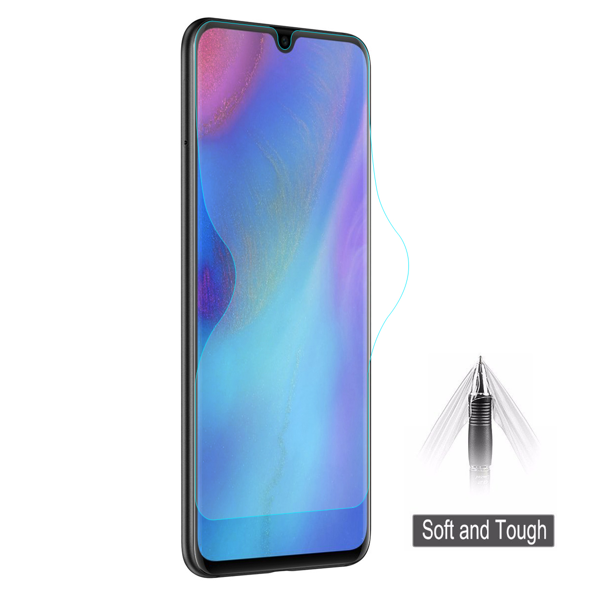 

HAT PRINCE 3D Full Covering Soft Screen Protector for Huawei P30 Lite, Huawei P30 Lite