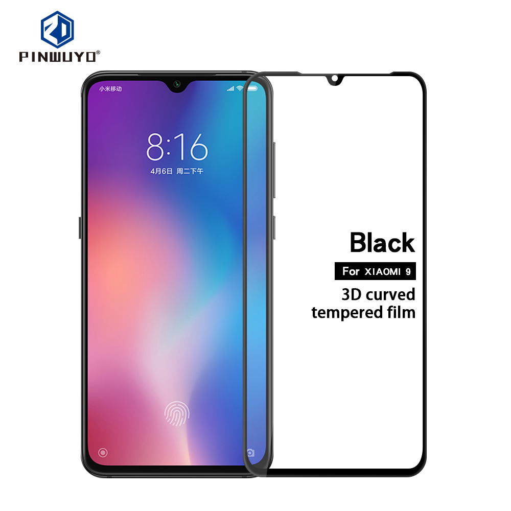 

PINWUYO 3D Curved Anti-explosion Full Size Tempered Glass Screen Protector for Xiaomi Mi 9/Mi 9 Explore, Xiaomi Mi 9