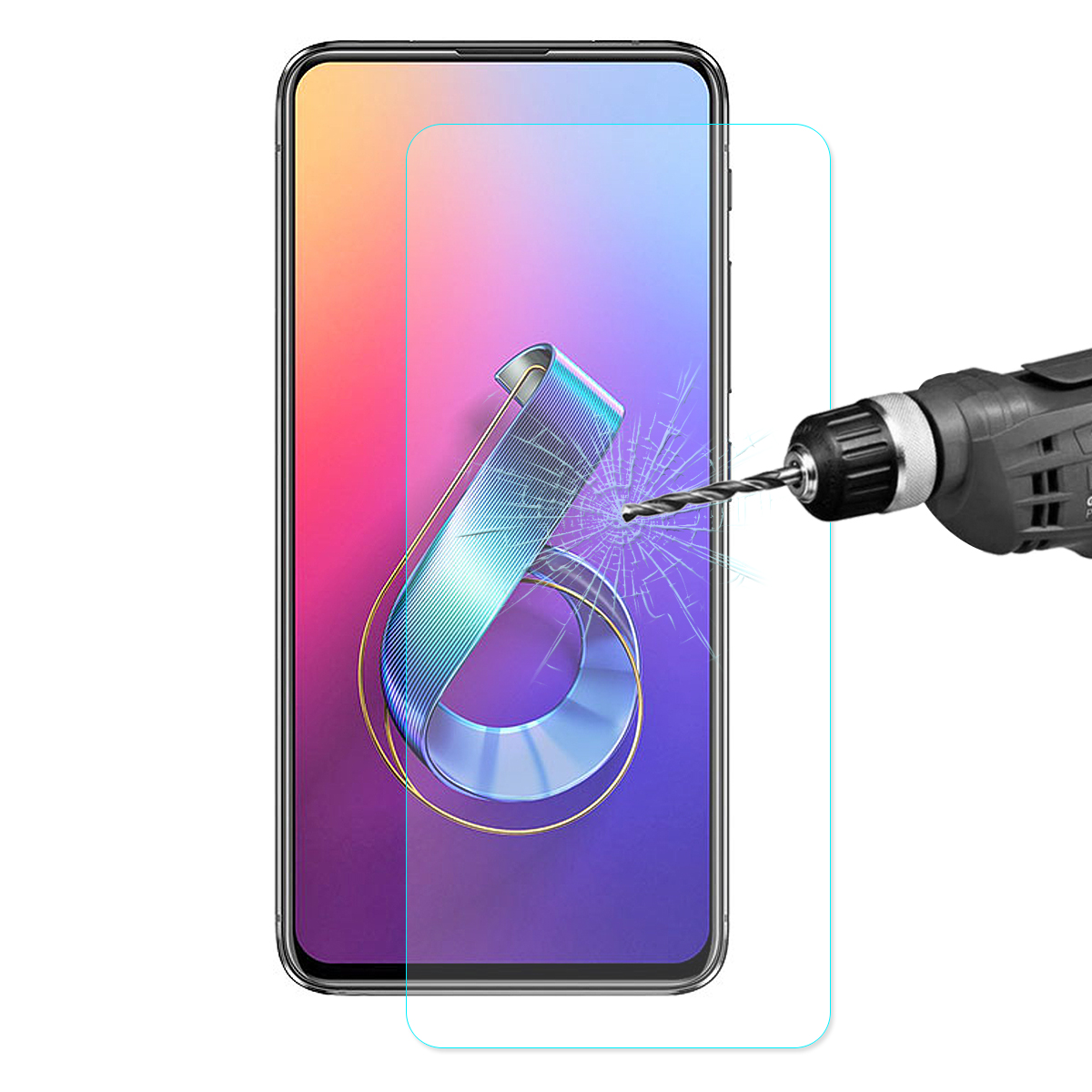 

Шляпа Принц 0,26 Мм 9H 2,5 Д. Закаленное Стекло Экрана Протектор Для Asus Zenfone 6 ZS630KL, Asus Zenfone 6 ZS630KL