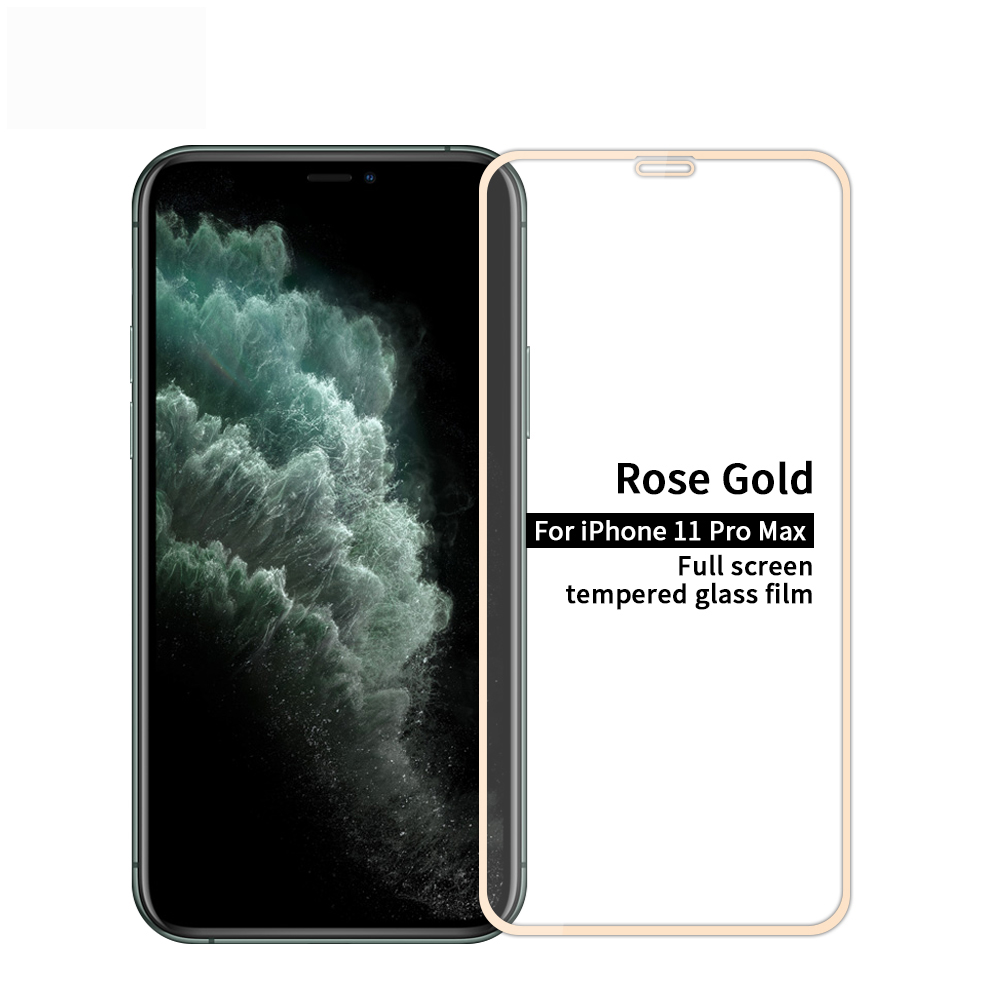 

PINWUYO for Apple iPhone 11 Pro Max 6.5 inch/ XS Max Full Anti-explosion Tempered Glass Screen Protector - Rose Gold, iPhone 11 Pro Max 6.5 inch