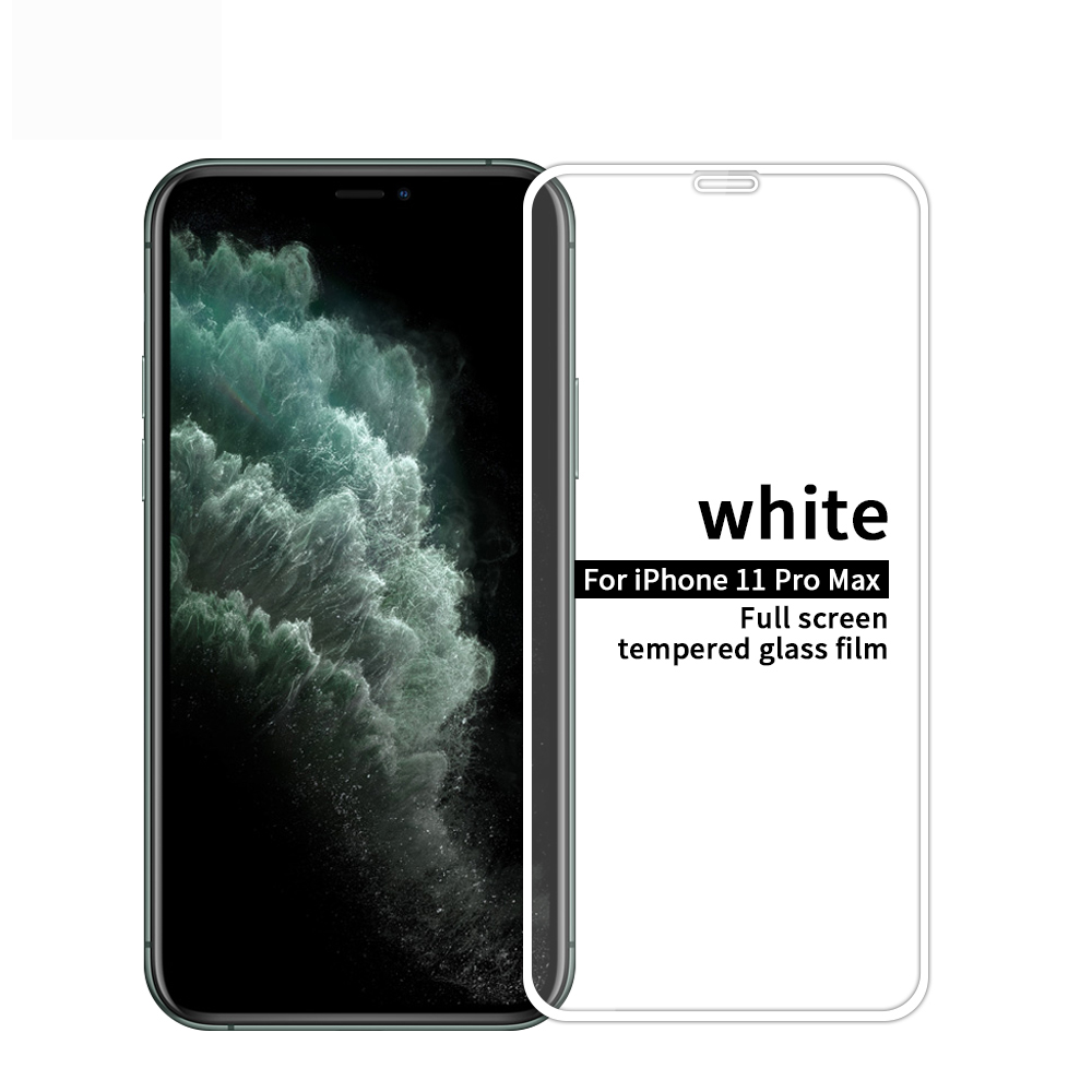 

PINWUYO for Apple iPhone 11 Pro Max 6.5 inch/ XS Max Full Anti-explosion Tempered Glass Screen Protector - White, iPhone 11 Pro Max 6.5 inch