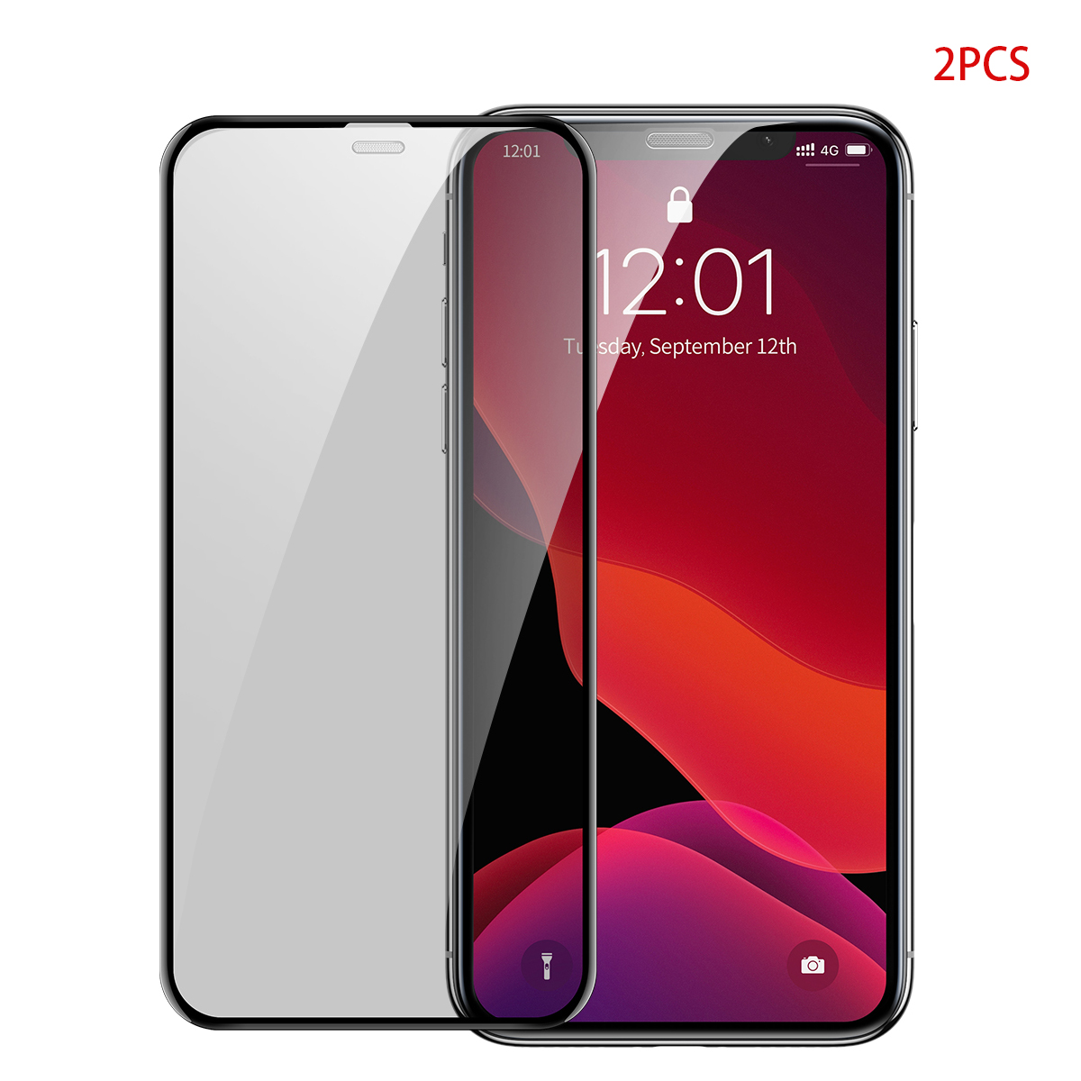 

Baseus Для IPhone 11 Pro Max 6,5 Дюйма / XS MAX 2 Шт. Анти-шпионское Полное Закаленное Стекло - Чернить, iPhone 11 Pro Max 6.5 inch
