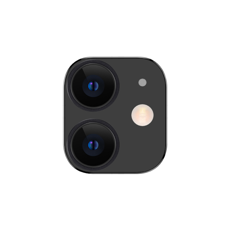 

TOTU Camera Lens Film Полный Охват Металлическая Рама Закаленное Стекло Протектор Для IPhone 11 6.1 Дюймов - Чернить, iPhone 11 6.1 inch