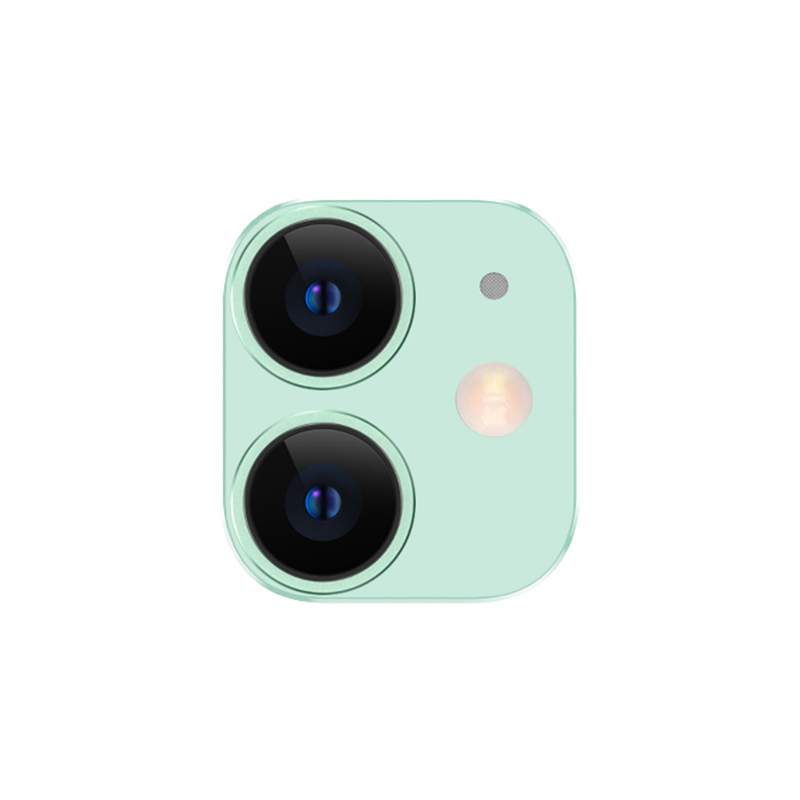 

TOTU Camera Lens Film Полный Охват Металлическая Рама Закаленное Стекло Протектор Для IPhone 11 6.1 Дюймов - Циан, iPhone 11 6.1 inch