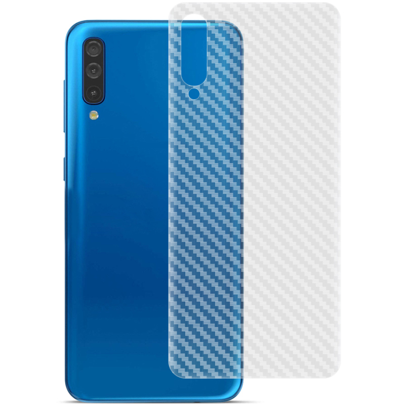 

IMAK Carbon Fiber Texture Soft PVC Back Protector for Samsung Galaxy A50, Other Samsung Models