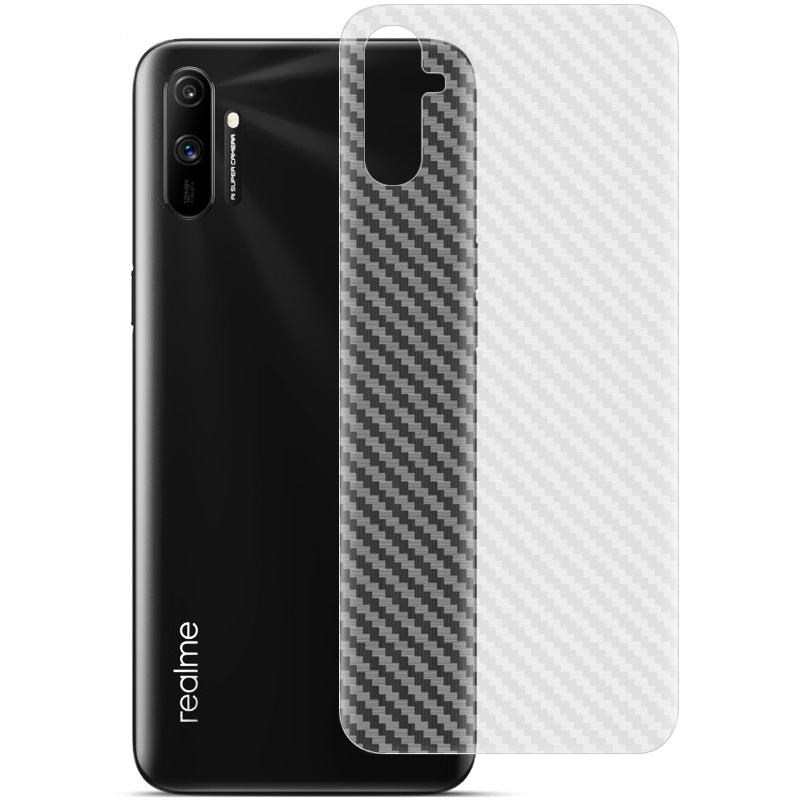 

Имак Из Углеродного Волокна Текстуры Мягкий PVC Задний Защитник Для Realme C3, Realme C3 (3 cameras)