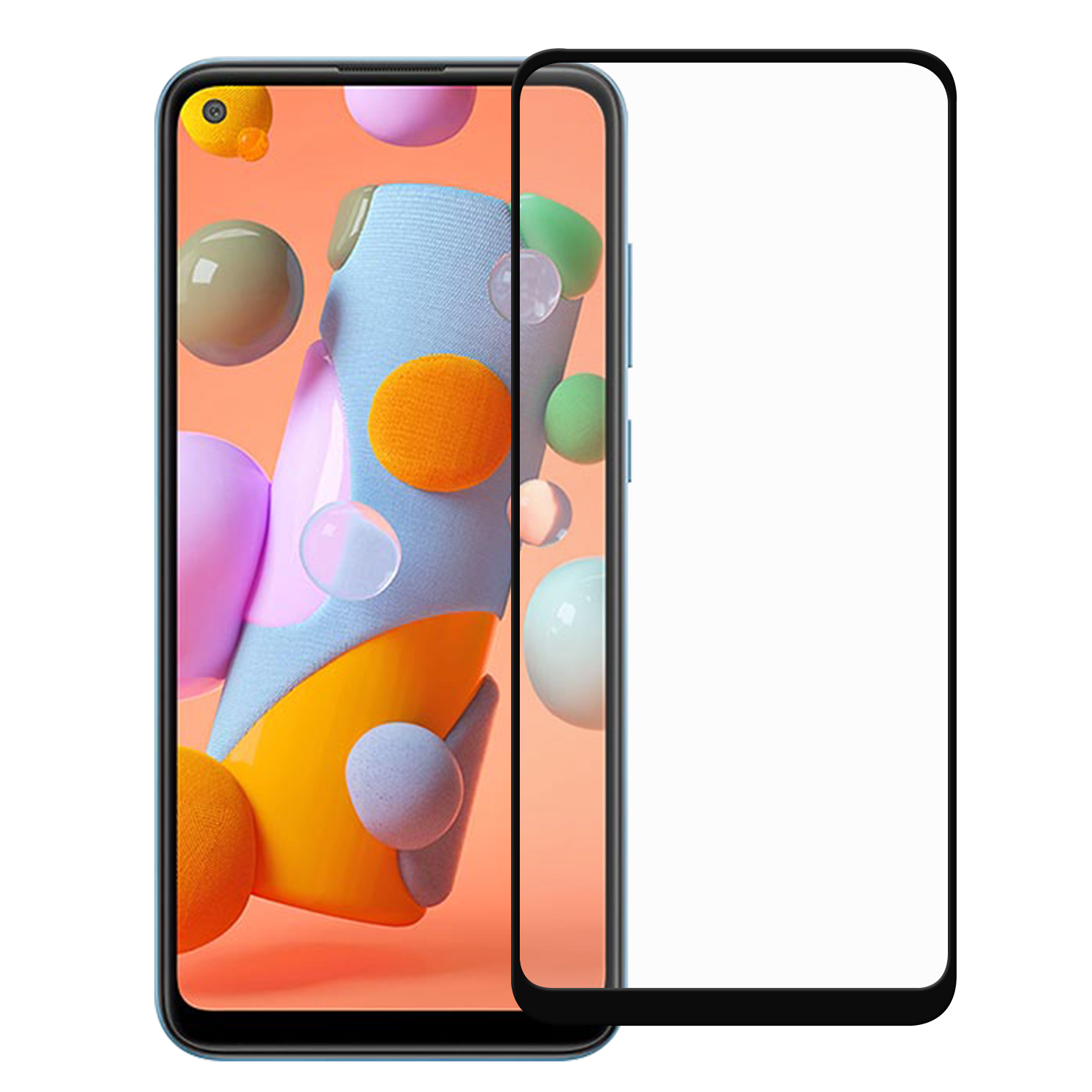 

Полного Размера 9НА Закаленное Стекло Протектор Экрана Пленка Для Samsung Galaxy A11 - Черный, Galaxy A11