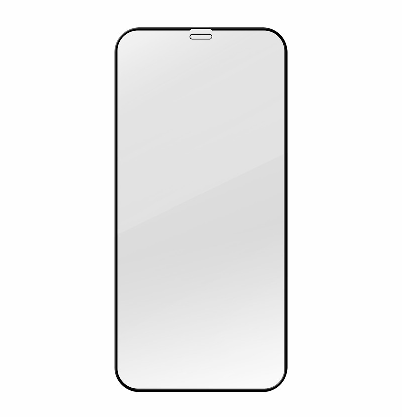 

Антибактериальный Полный Охват Дуговые Края AGC Стеклянная Пленка Для IPhone 12 Pro Max 6,7 Дюйма - Чернить, iPhone 12 Pro Max