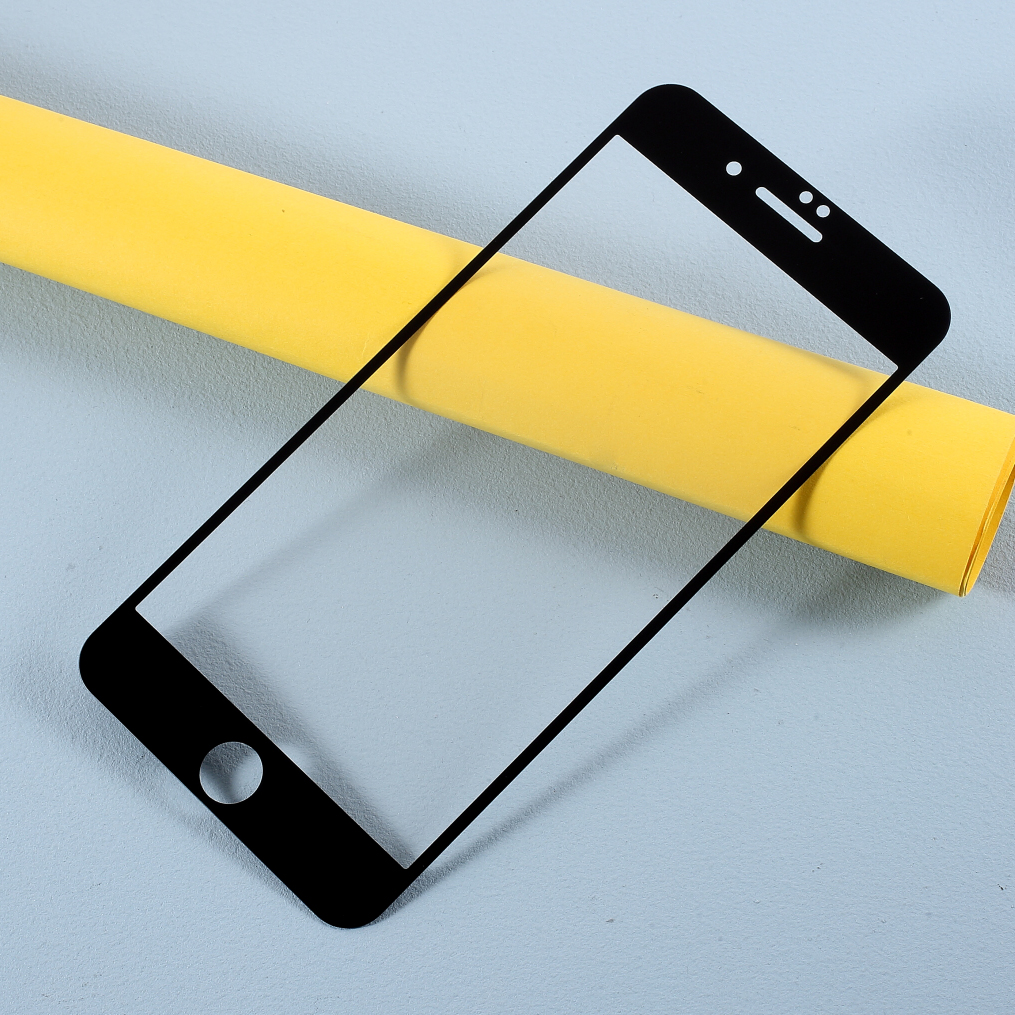 

RURIHAI 0.26mm Full Glue 2.5D Curved Silk Print Tempered Glass Full Size Screen Protector for iPhone 8 Plus/7 Plus 5.5 inch - Black, iPhone 8 Plus 5.5 inch