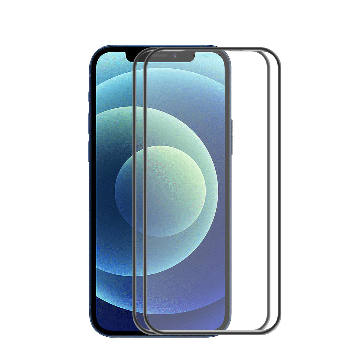 

2Pcs/Set HAT-PRINCE Full Glue Complete Covering Tempered Glass Screen Protector for iPhone 12 mini, iPhone 12 mini