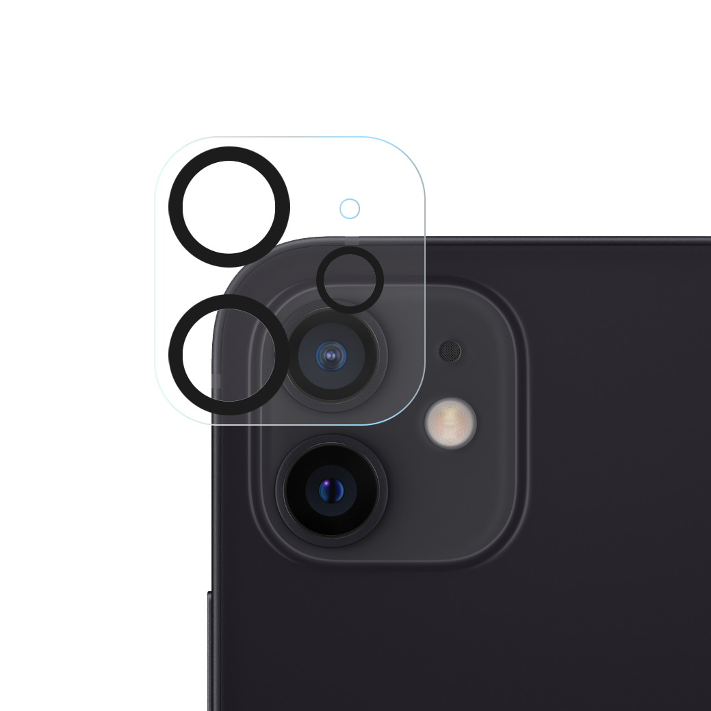 

Ultra Clear Tempered Glass + Acrylic Phone Camera Lens Film Protector for iPhone 12, iPhone 12