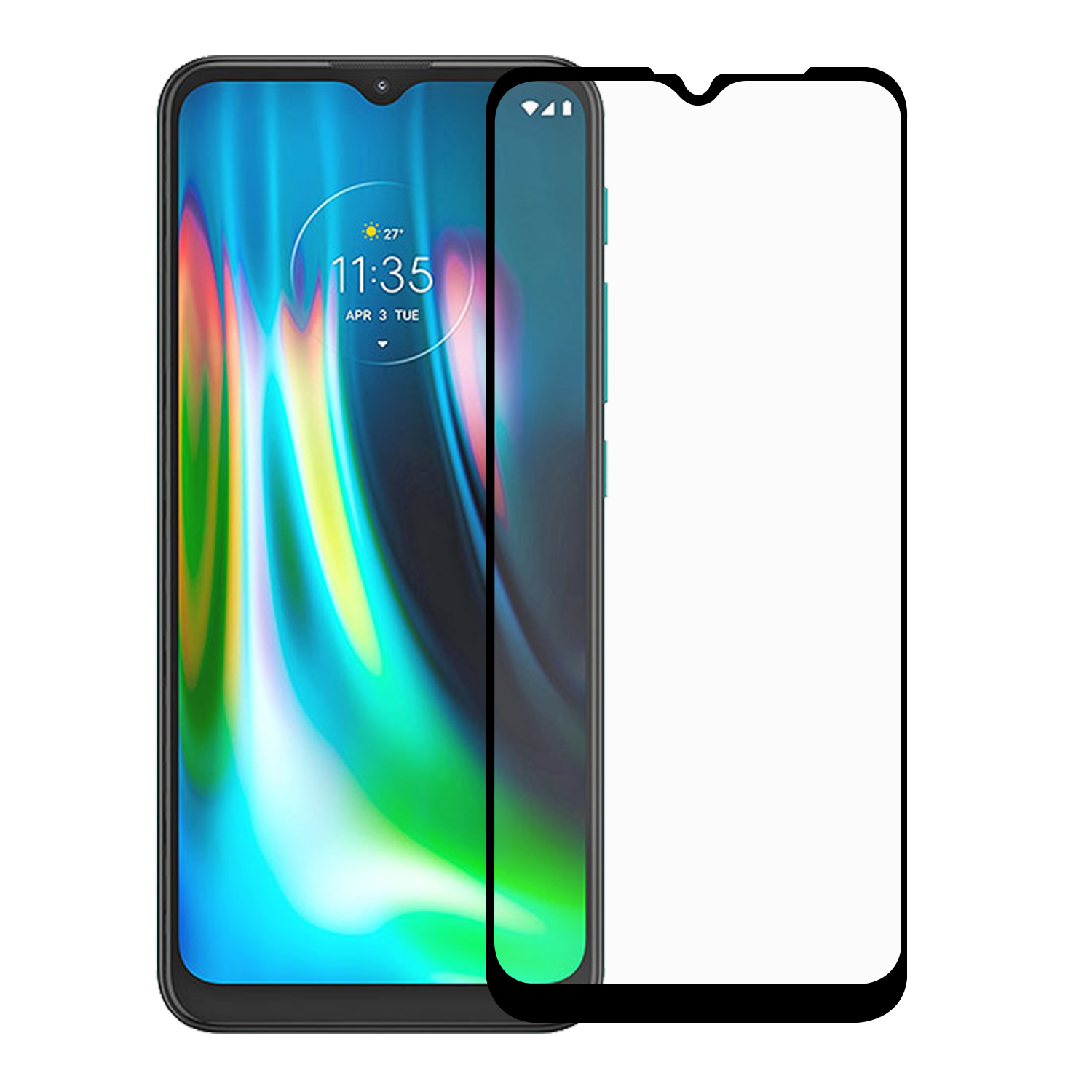 

Full Screen Tempered Glass Screen Protective Film (Full Glue) for Motorola Moto G9 (India), Motorola Moto G9 (India)