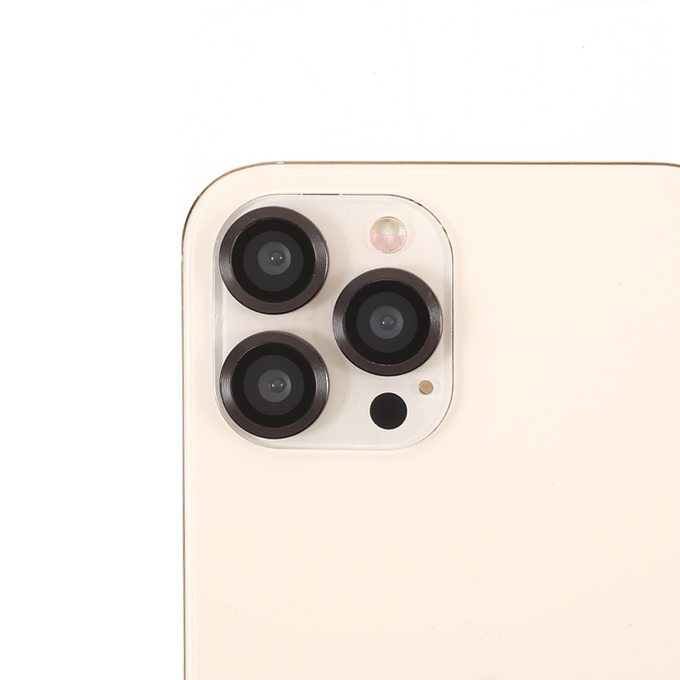 

Ultra Clear Metal Bumper Monochrome Design Glass Camera Lens Protector Film (3Pcs/Set) for iPhone 12 Pro Max - Grey, iPhone 12 Pro Max