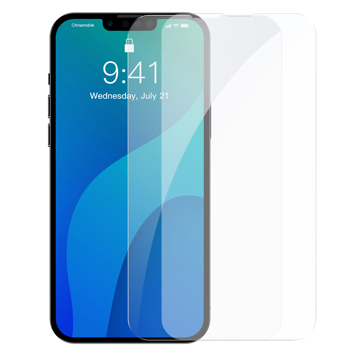

BASEUS 2Pcs 0.3mm Full-glass Super Porcelain Crystal Tempered Glass Film for iPhone 13 Pro Max / 14 Plus - Transparent, iPhone 13 Pro Max