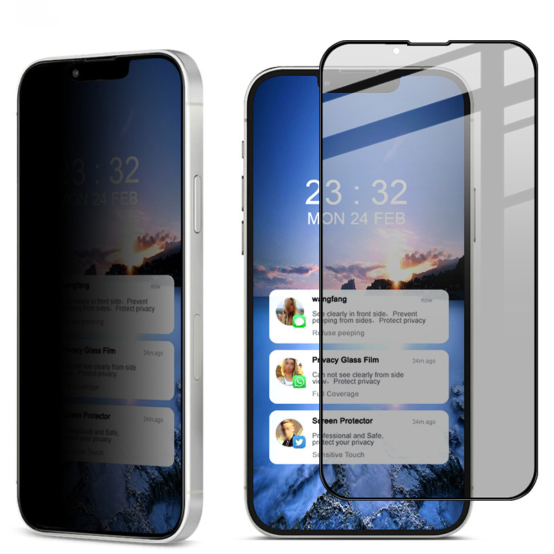 

BENKS King Kong Series Anti-peep Anti-scratch Dust-proof Ultra Slim 0.4mm HD Corning Tempered Glass Full Screen Protector for iPhone 13 mini 5.4 inch, iPhone 13 mini