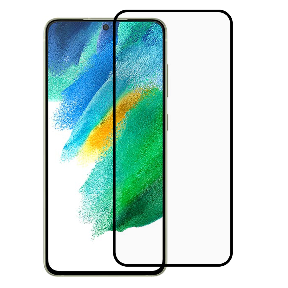 

Полный Клей Шелковая Печать Pet + TPU, Устойчивый К Царапинам Полный Экран Защитника Для Samsung Galaxy S21 Fe 5G, Galaxy S21 FE 5G