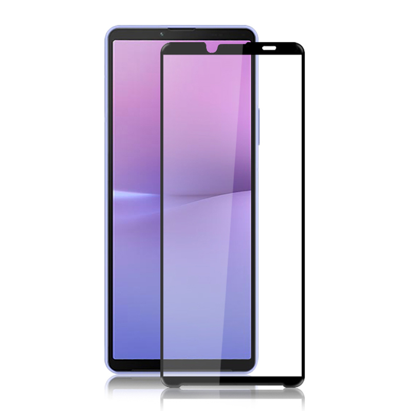 

MOCOLO Für Sony Xperia 10 V Telefon Vollbildschutz Sekundäres Härten Von Seide Druckmantelglasfilm - Schwarz, Sony Xperia 10 V
