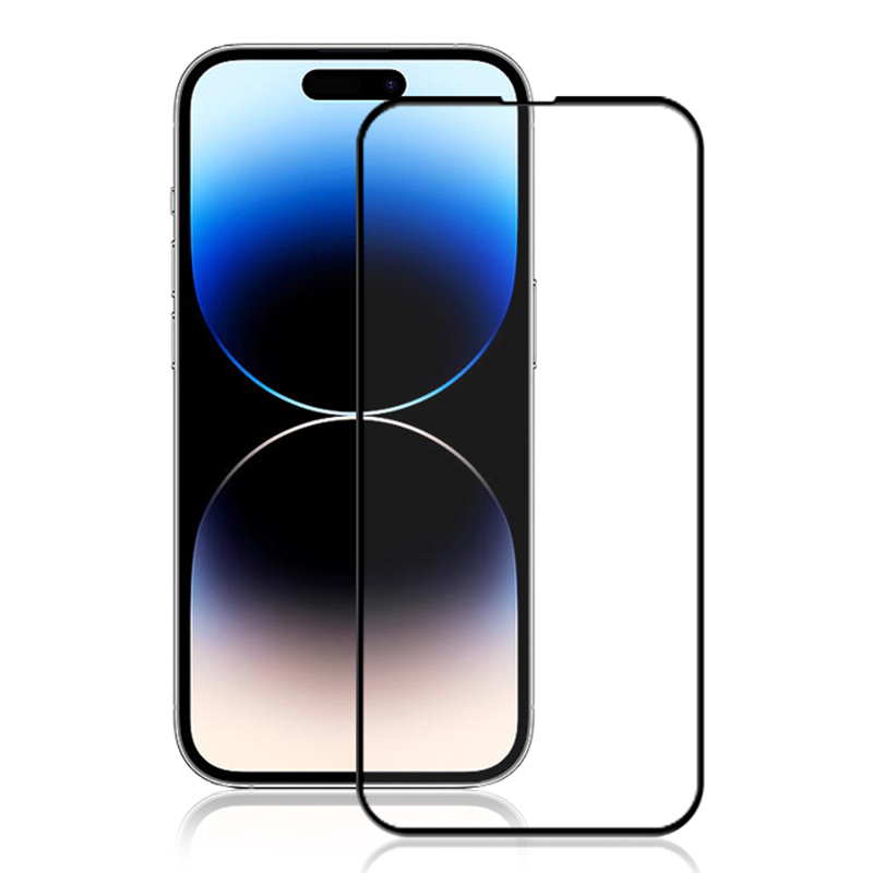 

MOCOLO Für Iphone 15 Ultra -temperaturglas Sekundäres Härten Von Seidendruck HD Clear Vollbildschutzschutz - Schwarz, iPhone 15 Pro Max