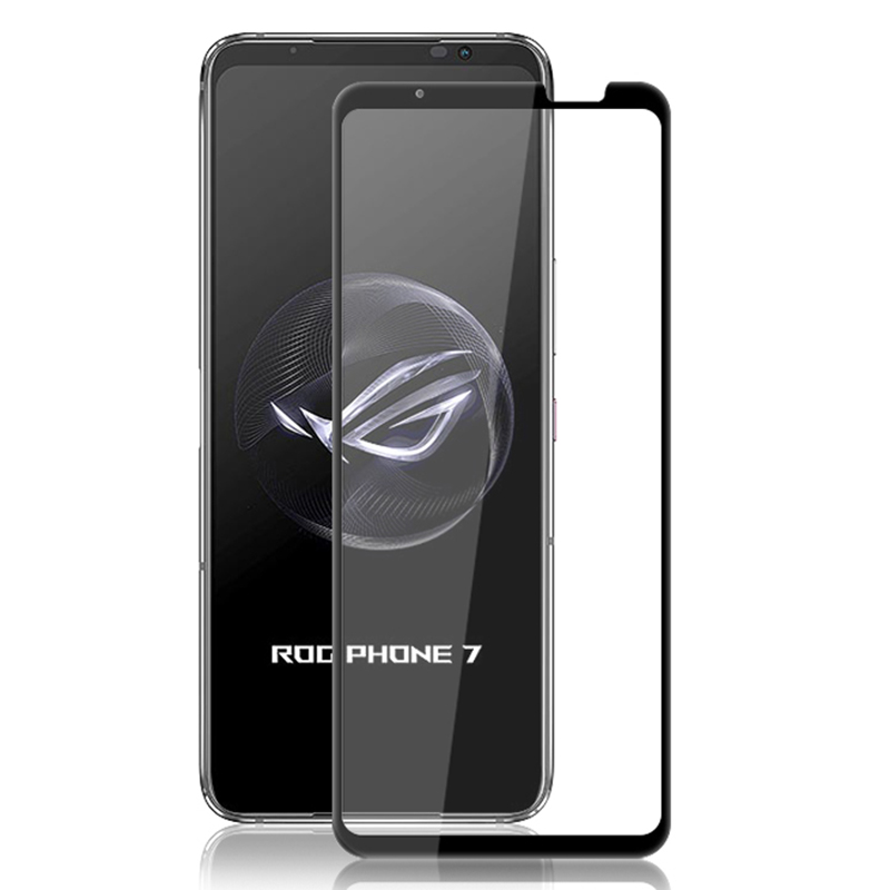 

Mocolo Für Asus Rog Phone 7 5G Vollbildschutz Vollkleber Seidendruck Getemperter Glasfilm - Schwarz, Asus ROG Phone 7 5G