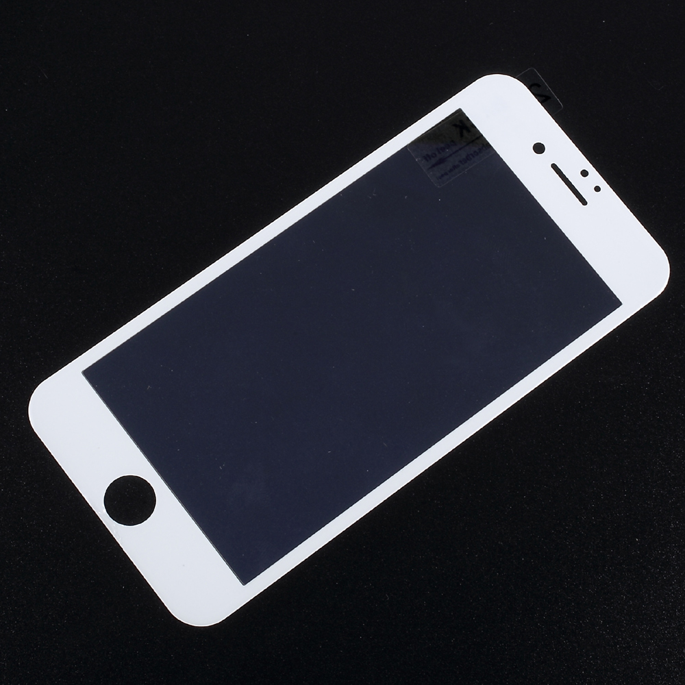 

Full Size Arc Soft Carbon Fiber Edge Tempered Glass Screen Protector for iPhone 7 - White, iPhone 7 4.7 inch