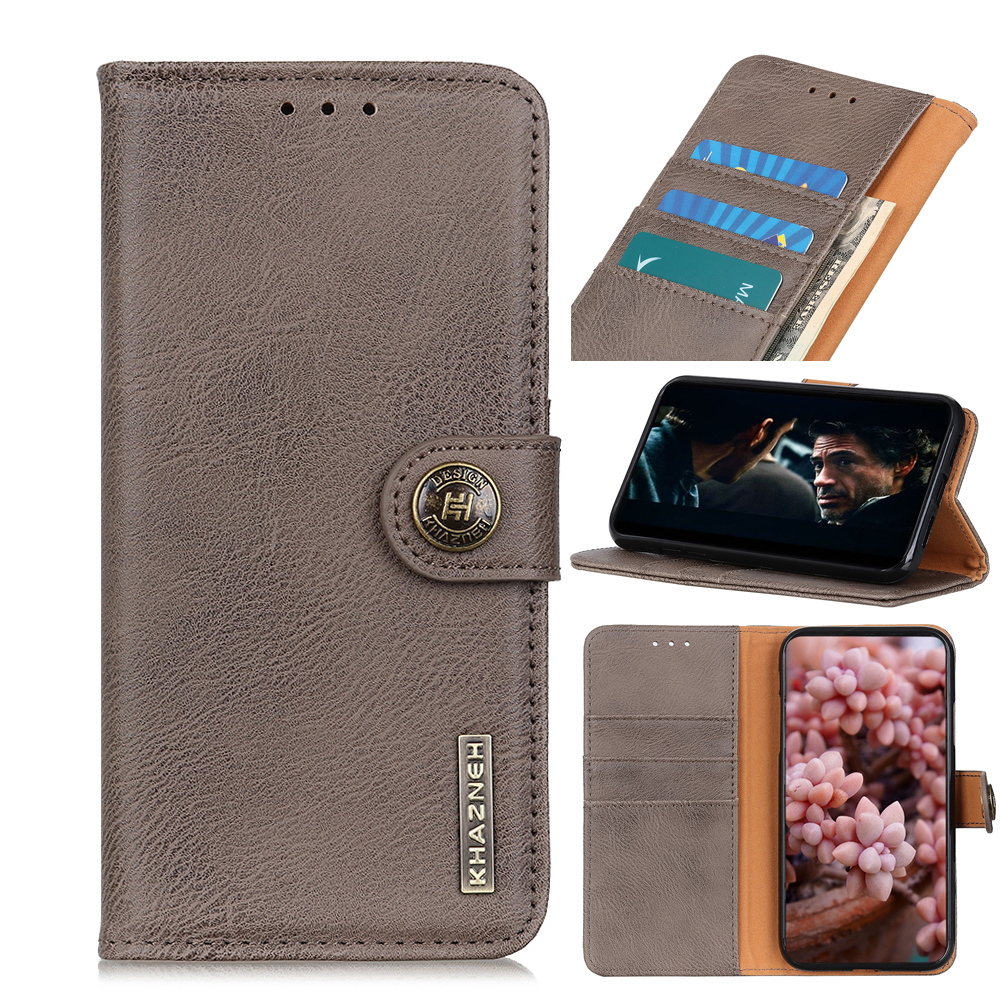 

Khazneh Wallet Stand Flip Leder Telefonschale Für OnePlus Nord - Grau, OnePlus Nord
