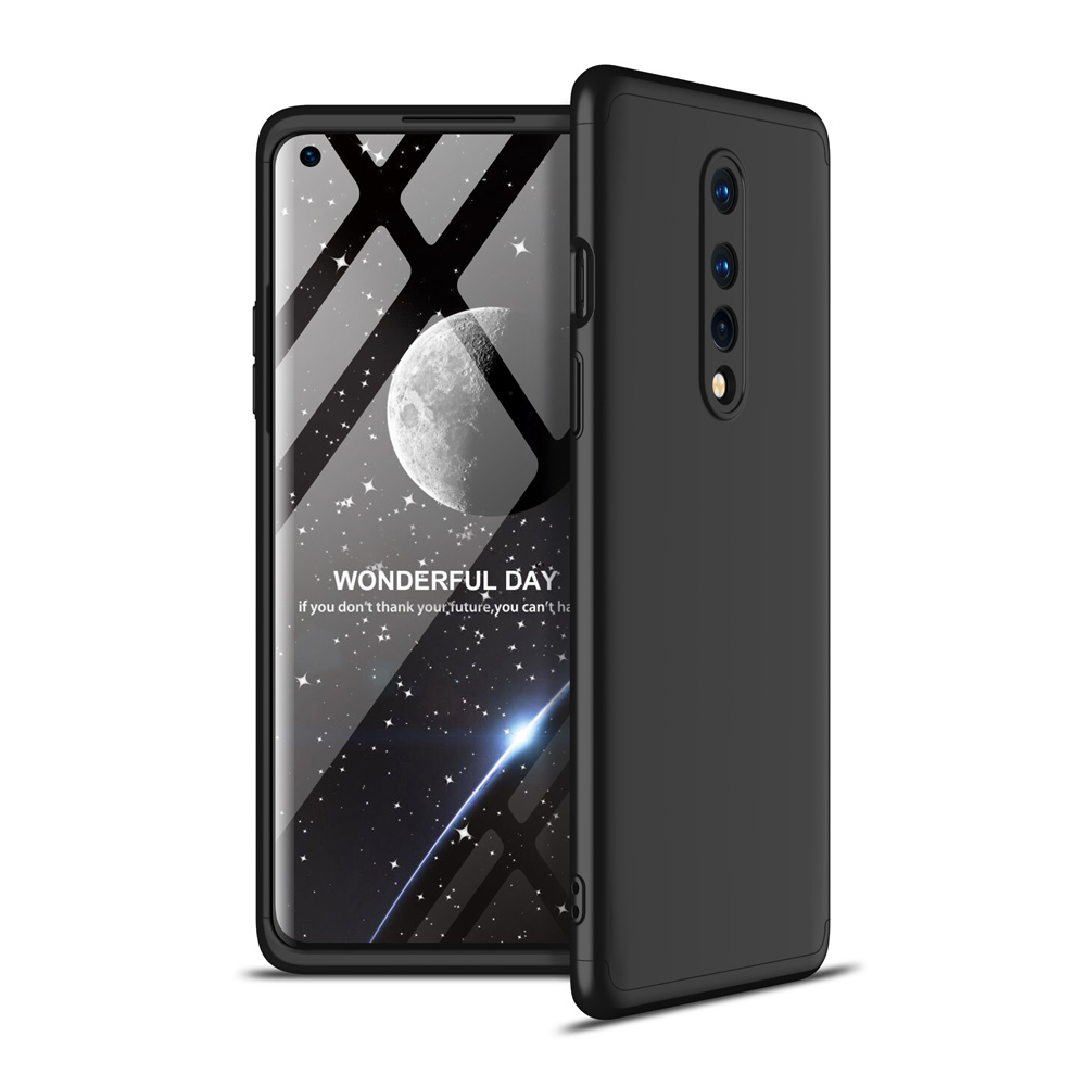 

GKK Abnehmbarer 3-teiliger Matt-pc-hartschutzfall Für OnePlus 8 - Schwarz, OnePlus 8