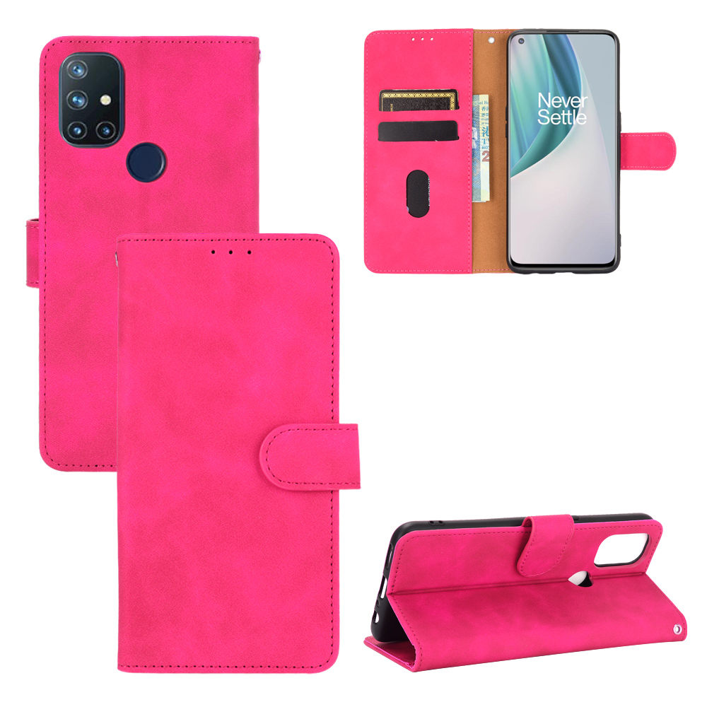 

Coque de Téléphone Portable de Portefeuille en Cuir Pu-touch Pour OnePlus Nord N10 5G - Rose, OnePlus OnePlus 8T