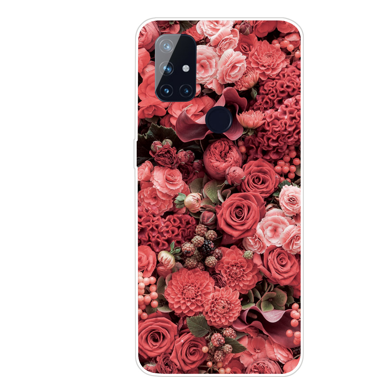 

Impression de Modèle TPU Case de Téléphone Pour OnePlus Nord N100 - Rose, OnePlus OnePlus 8T