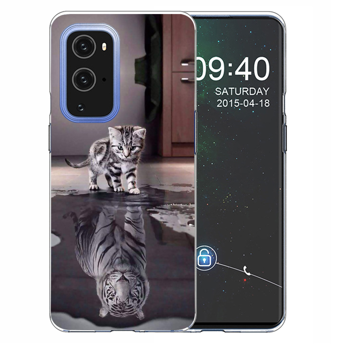

Musterdruck IMD -verarbeitung Telefon TPU -hülle Shell Für OnePlus 9 - Katze Und Tiger, Other Phone Models