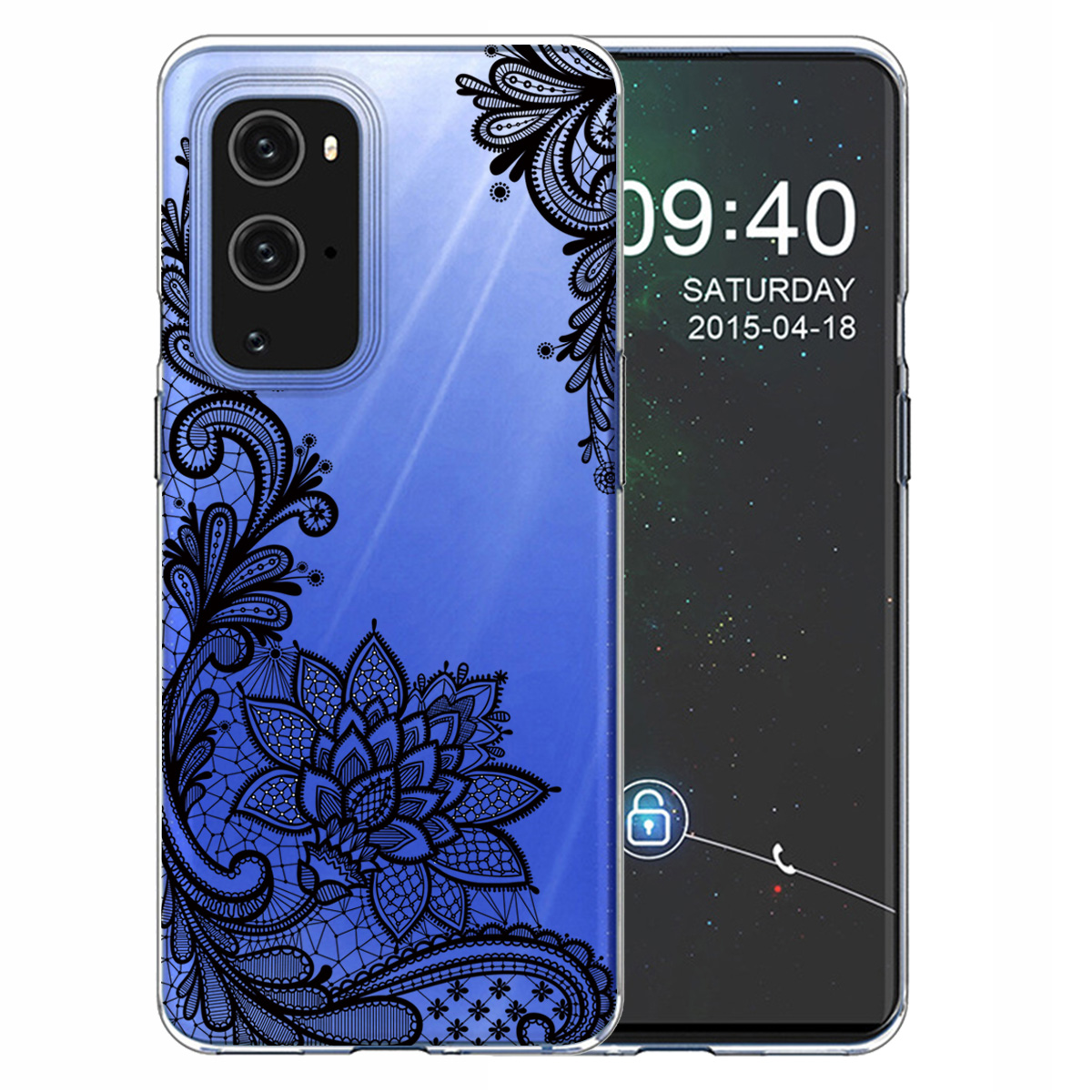 

Musterdruck IMD -verarbeitung Telefon TPU -hülle Shell Für OnePlus 9 - Spitzenblume, Other Phone Models