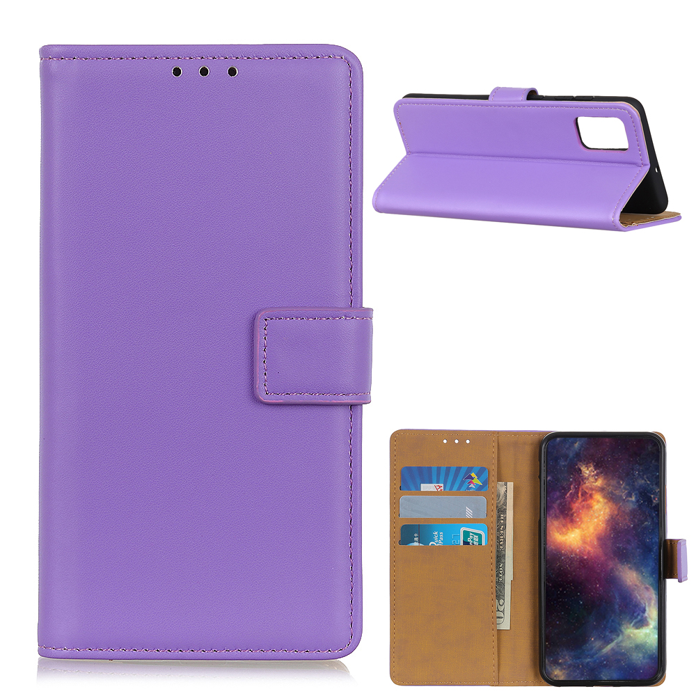 

Magnetic Clasp Wallet Stand Leather Mobile Phone Shell for OnePlus 9 (EU / US Version) - Purple, OnePlus OnePlus 9