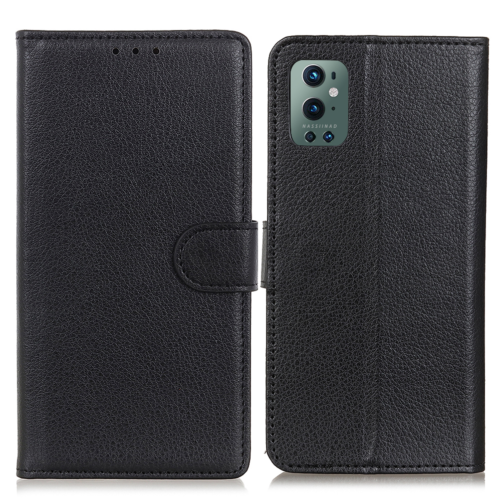 

Für OnePlus 9 Pro Litchi Texture Phone Hülle Schockdichte Leder -telefonschutz Mit Brieftasche - Schwarz, OnePlus 9 Pro 5G