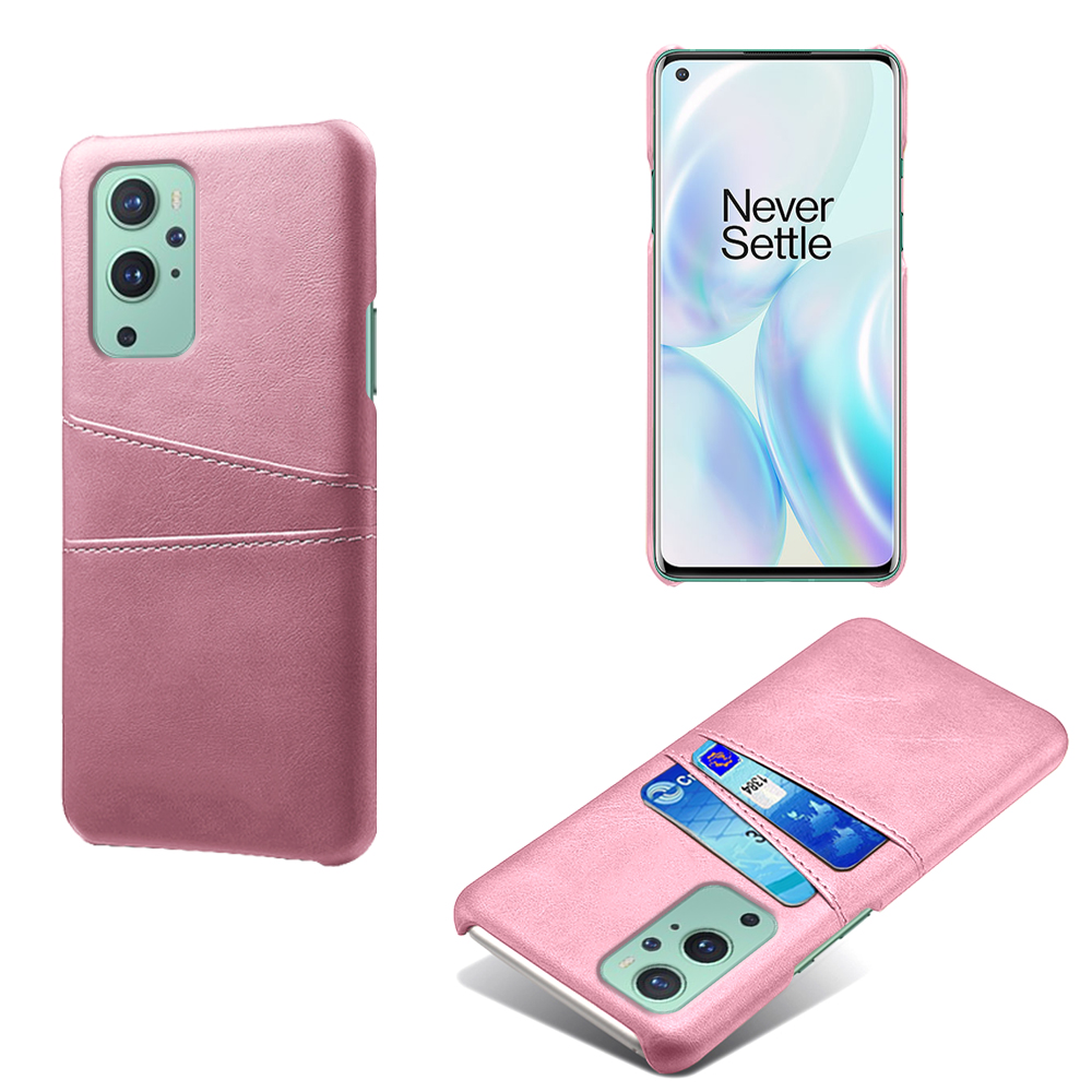 

KSQ PU Leder+plastikkoffer Mit 2 Kartenschlitzen Für OnePlus 9 (EU / US Version) - Roségold, OnePlus 9 (EU / US Version)