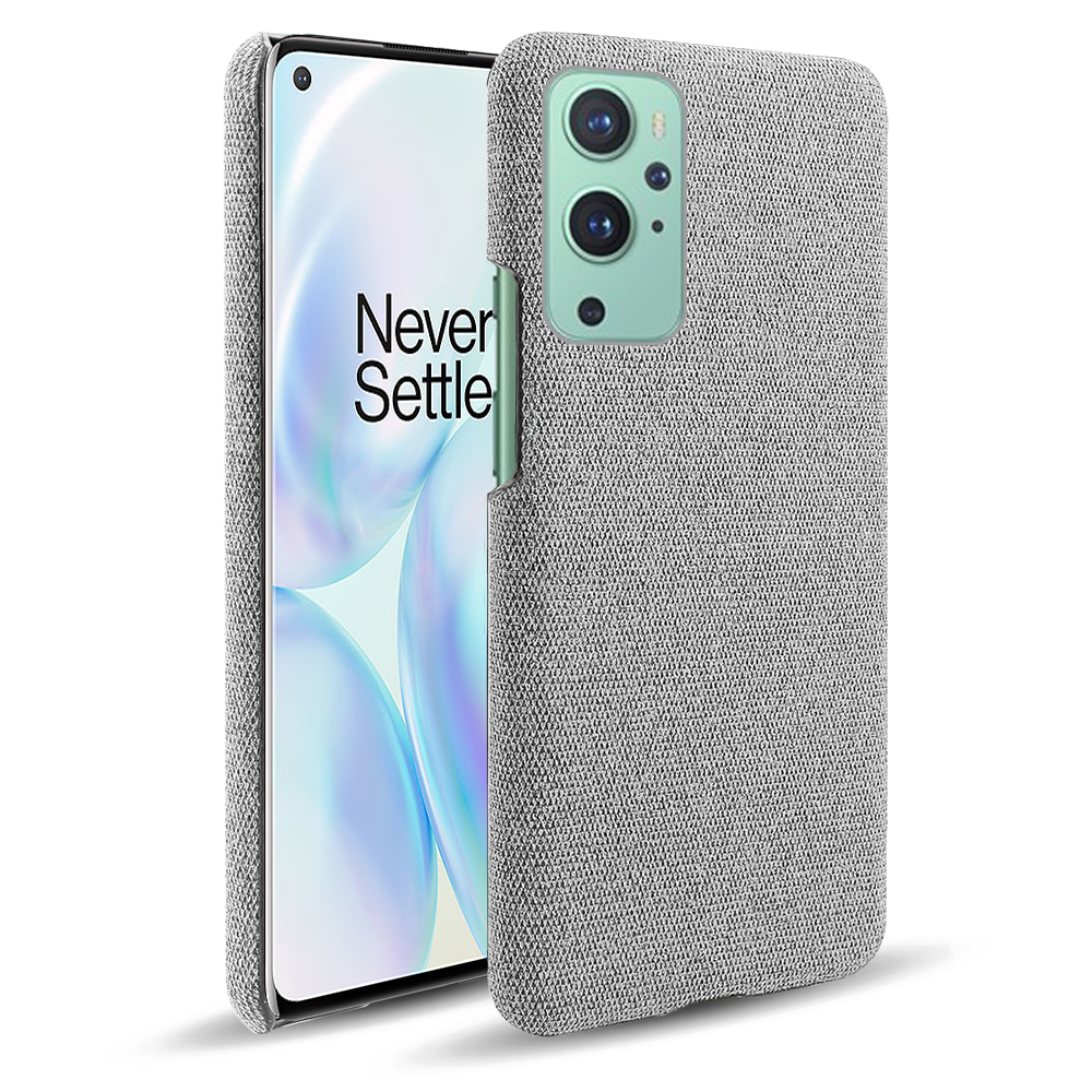 

KSQ -stoff Textur Kunststoff Zurück -gehäuse Für OnePlus 9 (EU / US Version) - Hellgrau, OnePlus 9 (EU / US Version)