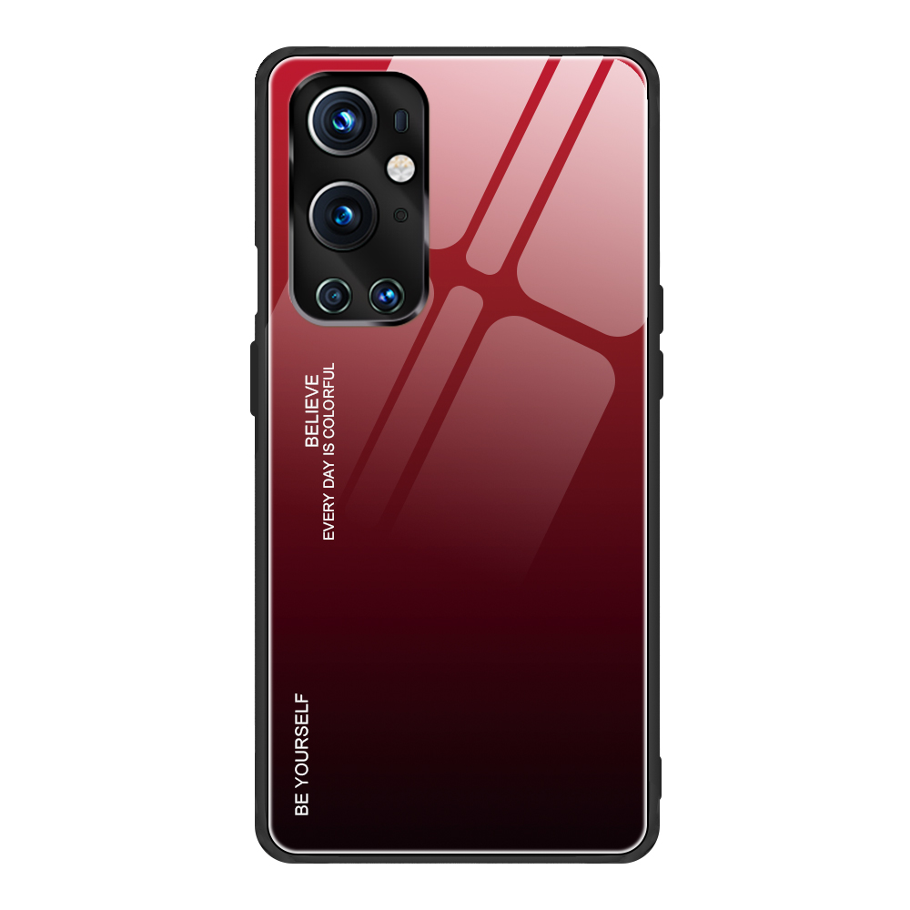

TPU -rahmenkoffer Für OnePlus 9 Pro Falbitärer Glasabdeckung TPU -rahmen - Rot Schwarz, OnePlus 9 Pro 5G