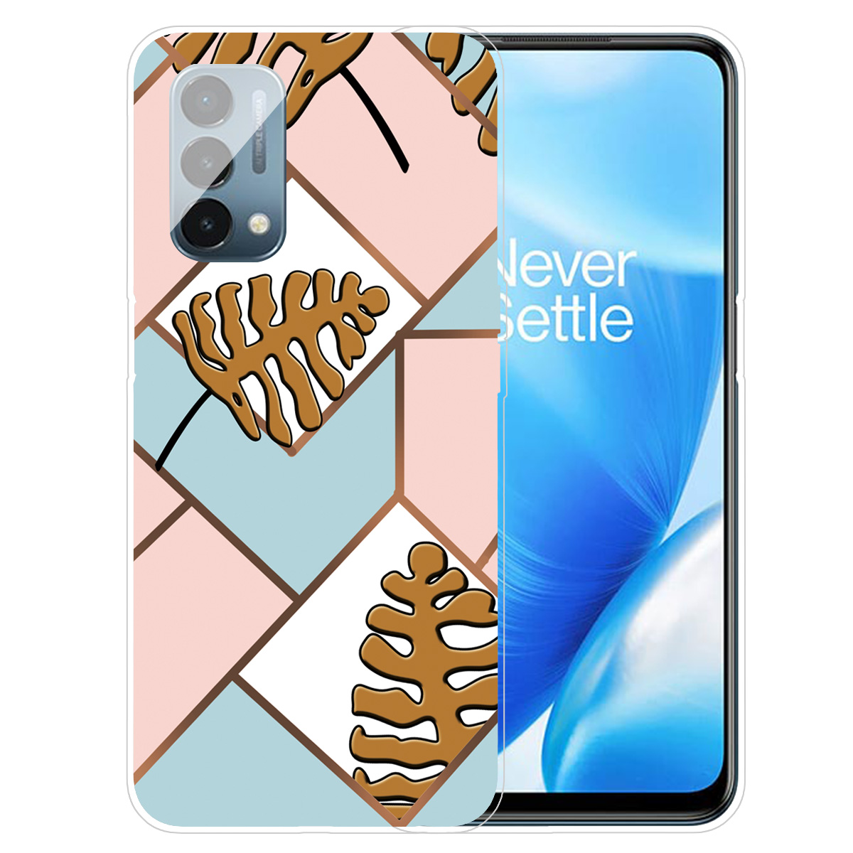 

Marmormuster Soft TPU Telefon Zurück -hülle Für OnePlus Nord N200 5G - Stil I, OnePlus Nord N200 5G