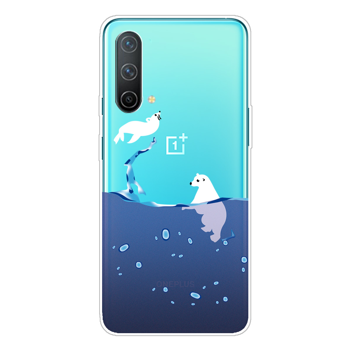 

Rutschfeste Musterdruck Stoßfest Ganzkörperschutz Weiche TPU-Rückseite Für OnePlus Nord Ce 5g - Eisbären, OnePlus Nord CE 5G
