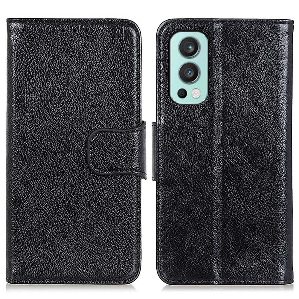 

Nappa Textur Wallet Leder Telefonhülle Für OnePlus Nord 2 5g - Schwarz, OnePlus Nord 2 5G