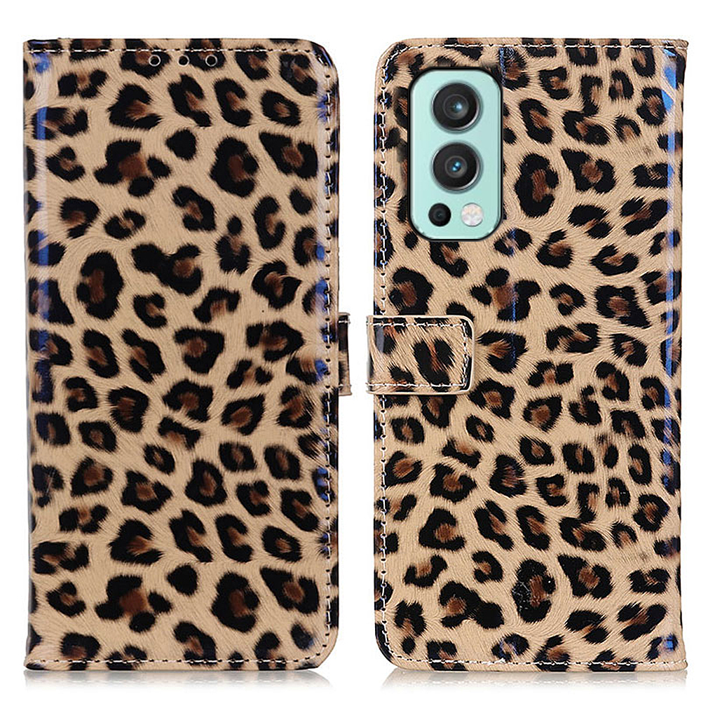 

Leopardenmuster PU Leder Telefon Deckhülle Wallet Stand Hülle Für OnePlus Nord 2 5g, OnePlus Nord 2 5G