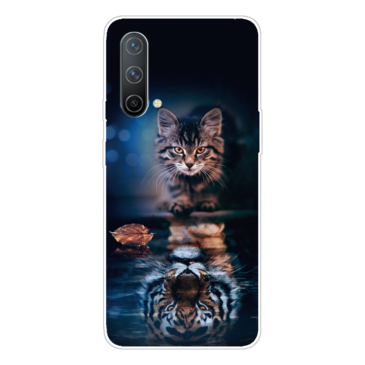 

Klare Musterdruckdesign Mode Slim Weiche Flexible TPU Schutztelefonkasten Für OnePlus Nord Ce 5g - Cat's Reflexion., OnePlus Nord CE 5G