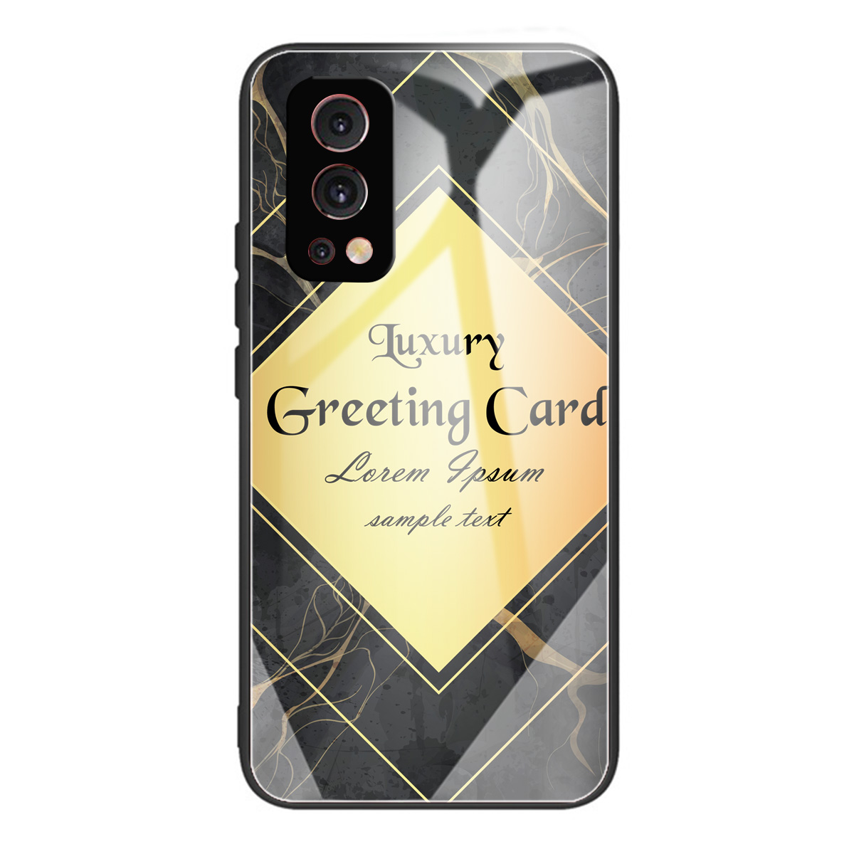 

Temperiertes Glas + Weiche TPU -muster Druckhybrid Telefonschutzhülle Für OnePlus Nord 2 5g - Stil X, OnePlus Nord 2 5G