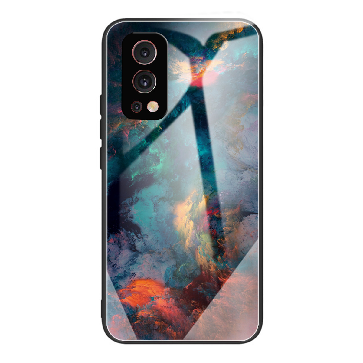 

Musterdruckglas + TPU -kombination Hybridabdeckung Für OnePlus Nord 2 5g - Sternenklarer Himmel, OnePlus Nord 2 5G